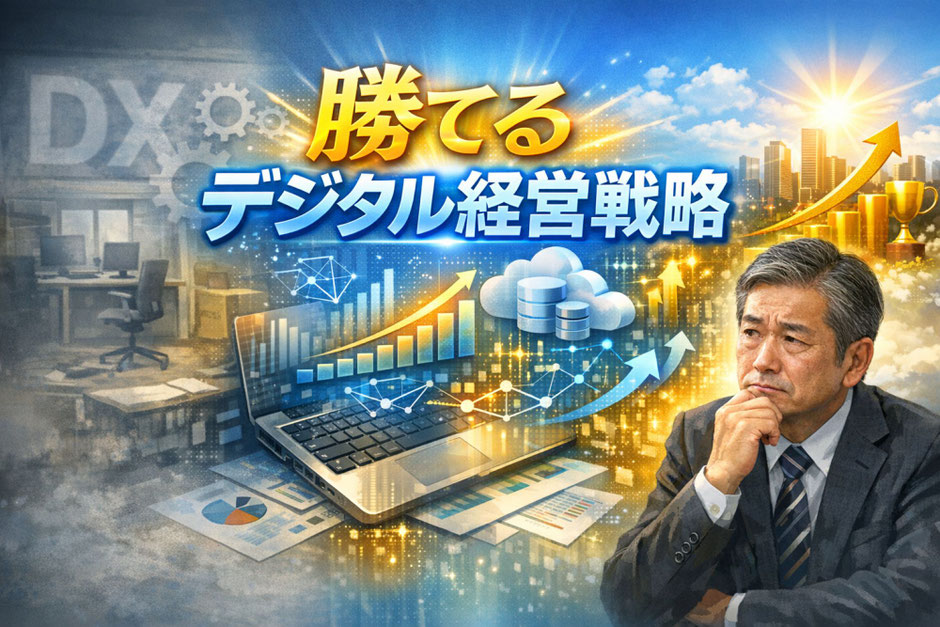 形だけのDXで終わらせない！中小企業のための勝てるデジタル経営戦略｜経営戦略との違いと進め方