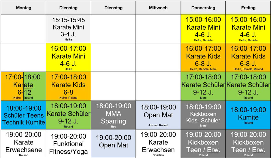 Karate für Kinder schon ab 3 Jahren. Fast täglich Unterricht. Selbstverteidigung, Sicherheit, Selbstschutz für Kinder. 