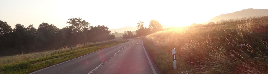 Um 6 Uhr auf der Anfahrt nach Ottenbach