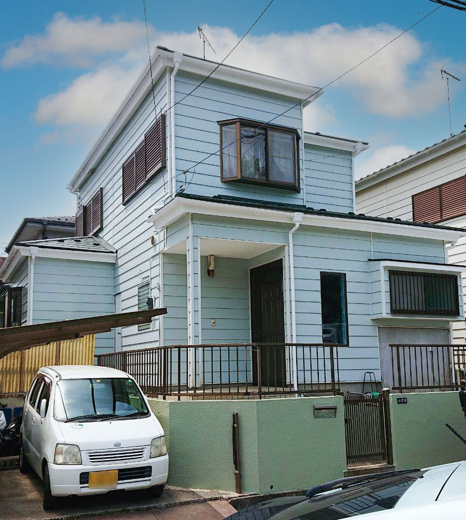 千葉市若葉区大宮町の屋根カバー工法、外壁塗装工事終了