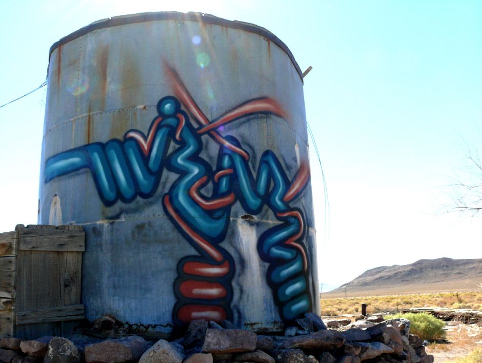 the old mill, nevada desert USA