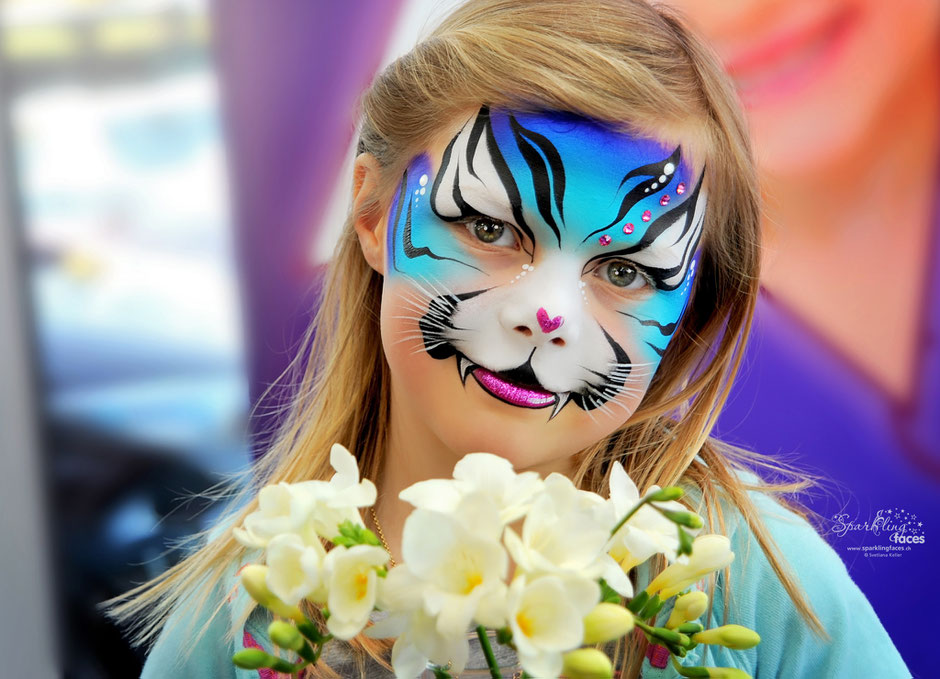Kinderschminken_Vorlagen; Schminkfarben_kaufen_Schweiz; Kinderschminken_Kurse; Svetlana_Keller; face_painting; Ballonmodellieren; Ballonmodellage; Airbrush_Tattoos; einfach; Tiger