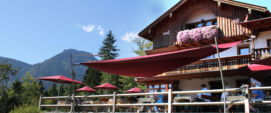 Restaurant in Oberaudorf auf 660 m Höhe Berggasthof Hummelei