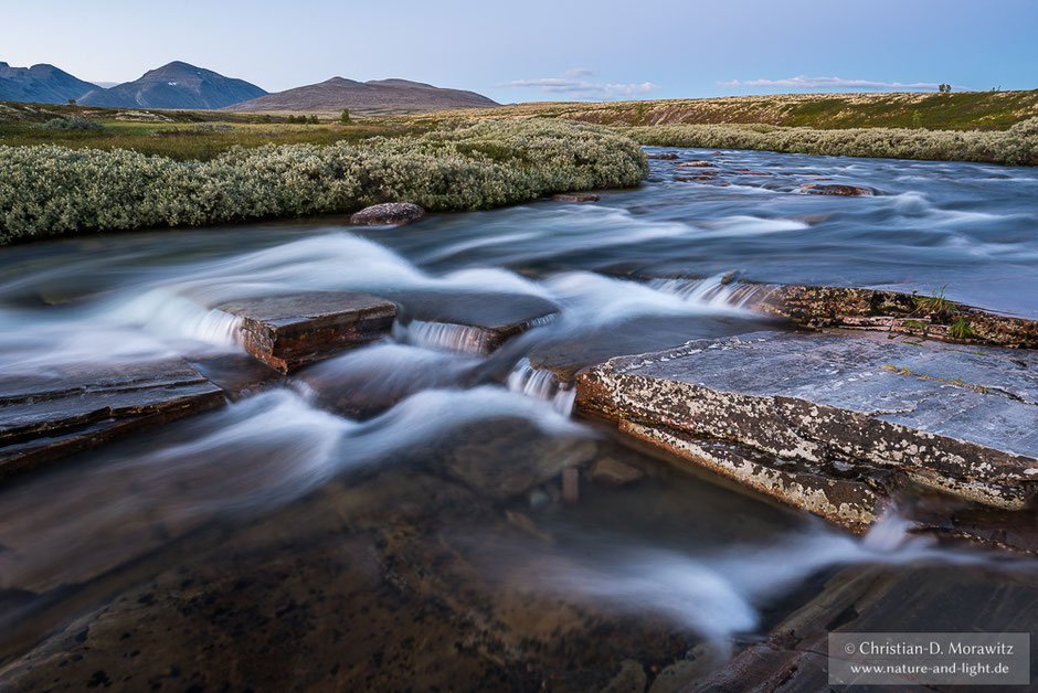 Abends an einem Bach im Rondane Nationalpark