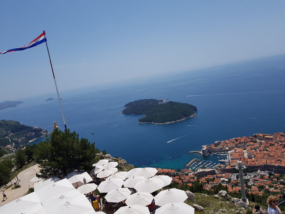 Gipfel des Mount Srd, Dubrovnik, Lokrum / Kroatien