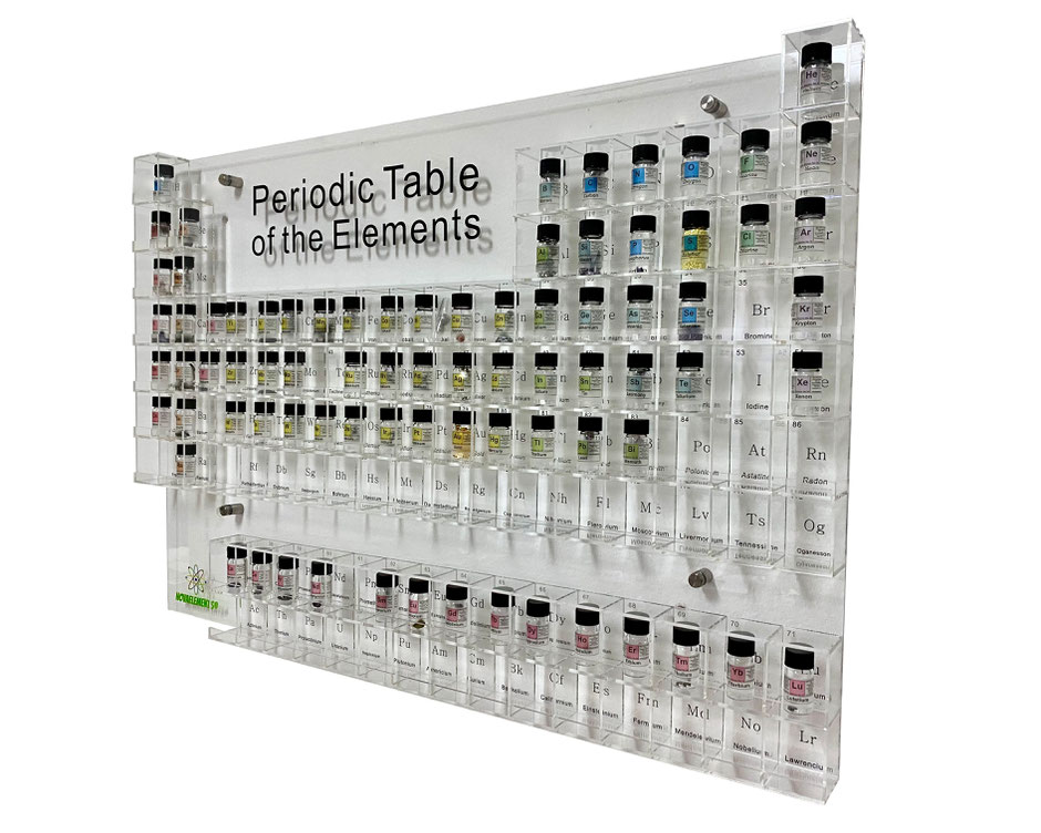 periodic table acrylic case for the wall, wall periodic table of elements, elements of the periodic table case, periodic table of elements display, periodic table for the wall