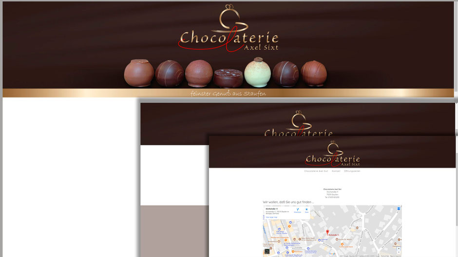 Web Design, www.chocolaterie-sixt.de