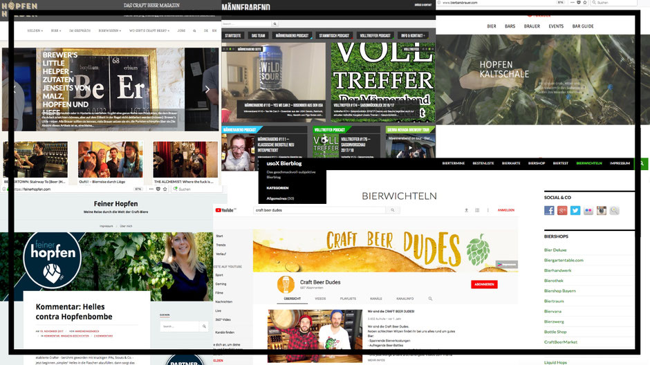 Craft Bier Webseiten