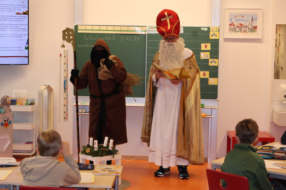 Der Nikolaus in der Klasse 2d