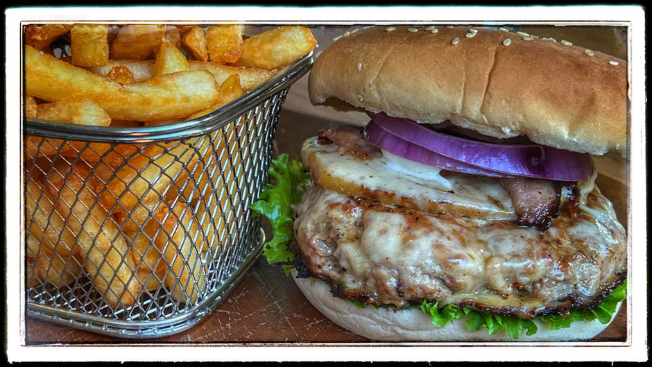 The "Big Kahuna" Burger is one of our latest additions to the menu.....