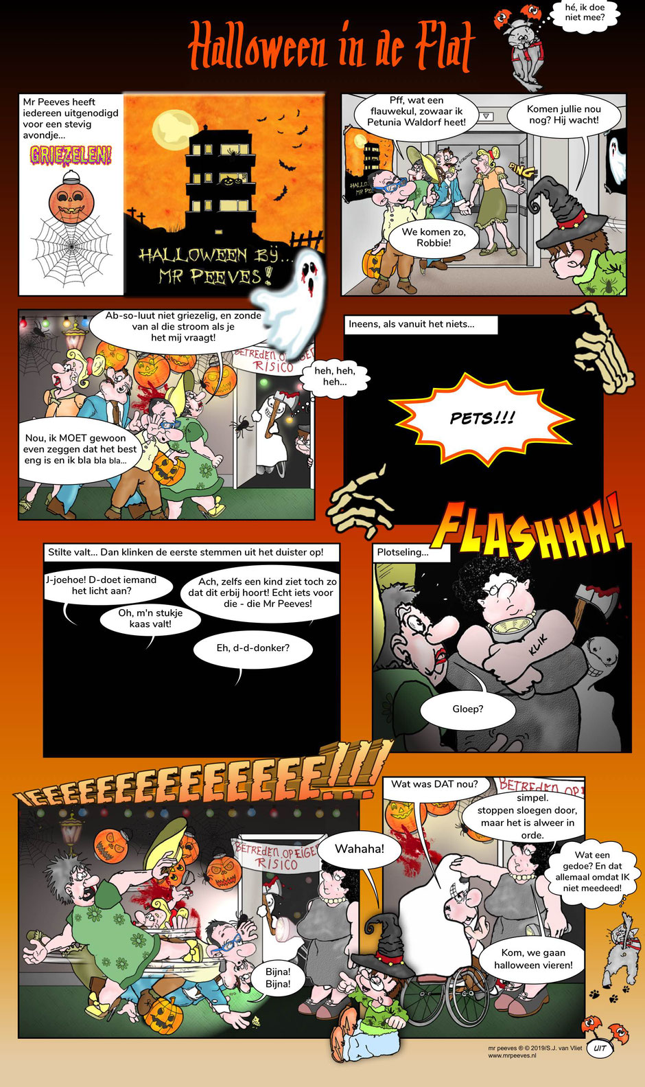 De Halloweenstrip uit Mr Peeves. dé jeugdstrip voor kids met een beperking!