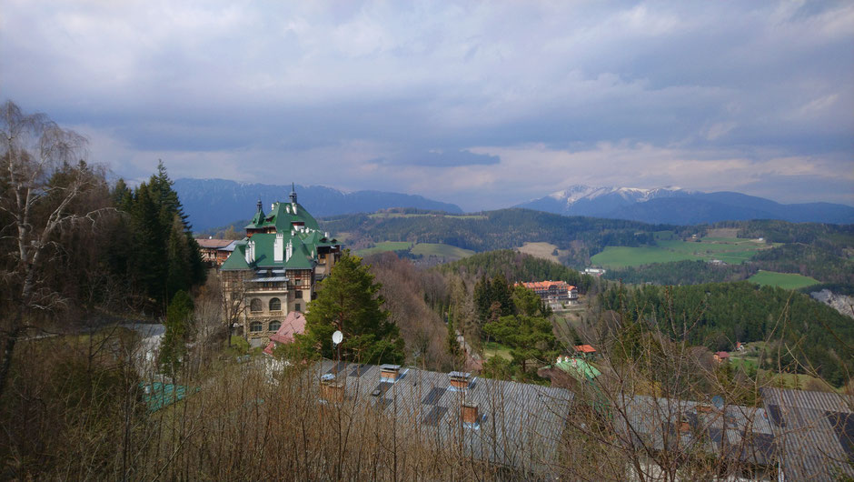 Semmering, Niederösterreich, Südbahnhotel, Weltkulturerbe Semmeringbahn, Schneeberg, Alpen