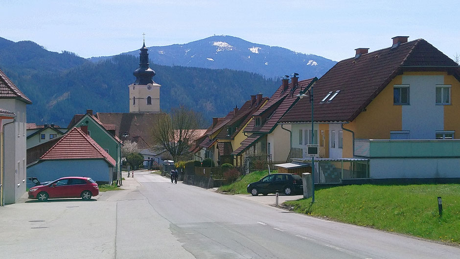 Mürztal, St. Lorenzen, Ortseinfahrt