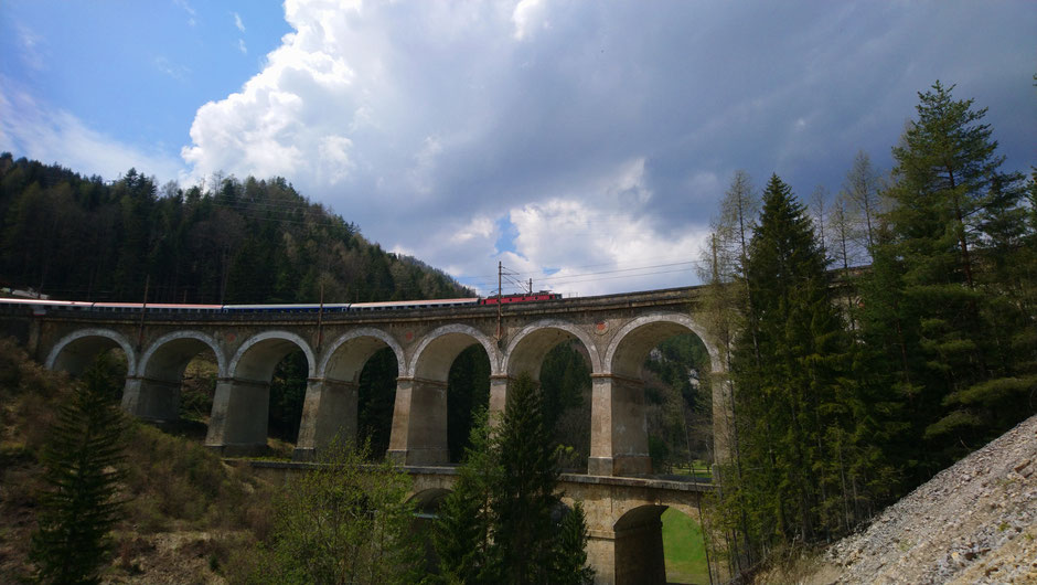 ÖBB, Eisenbahn, Viadukt, Adlitzgraben, Semmeringbahn, Weltkulturerbe