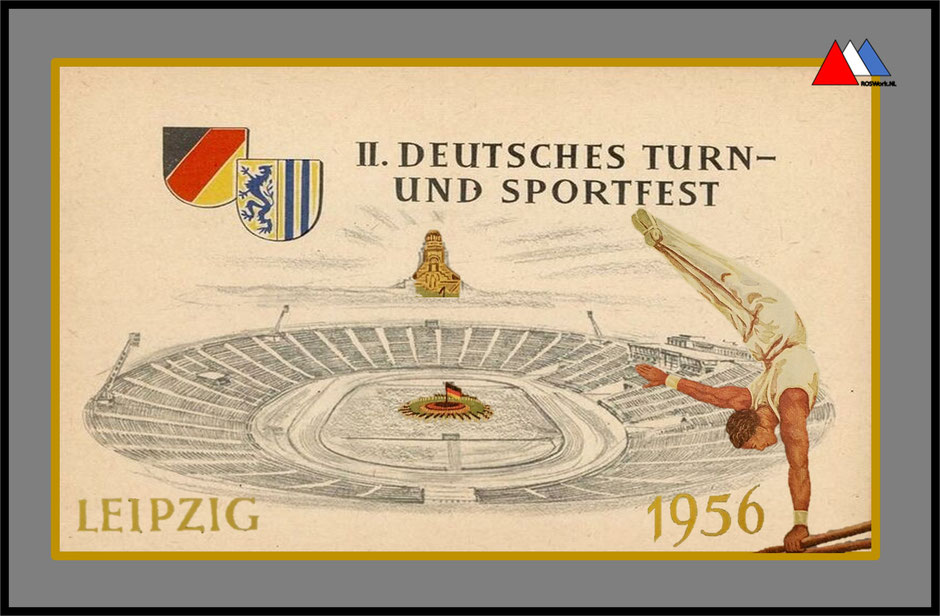 Werbung 2e Sportfest Leipzig "Der Deutsche Sport Ausschuß" (DS).