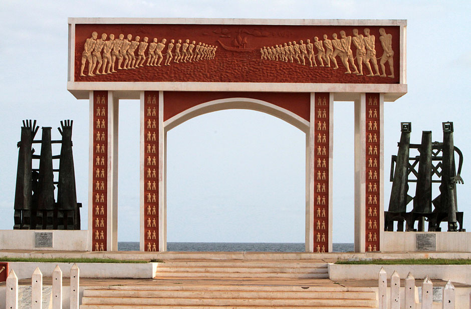 The Door of No Return on the Slave Route in Ouidah.