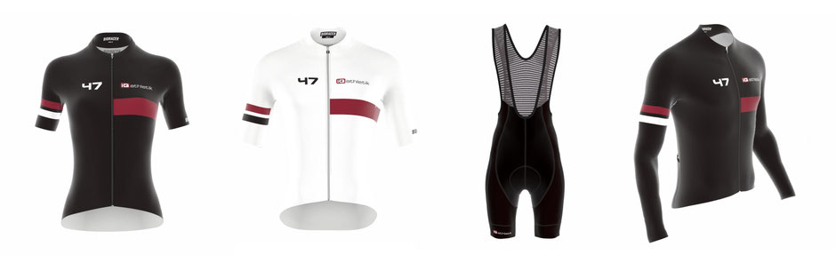 Exklusive Radsportbekleidung: 47 Black & White Edition von iQ athletik