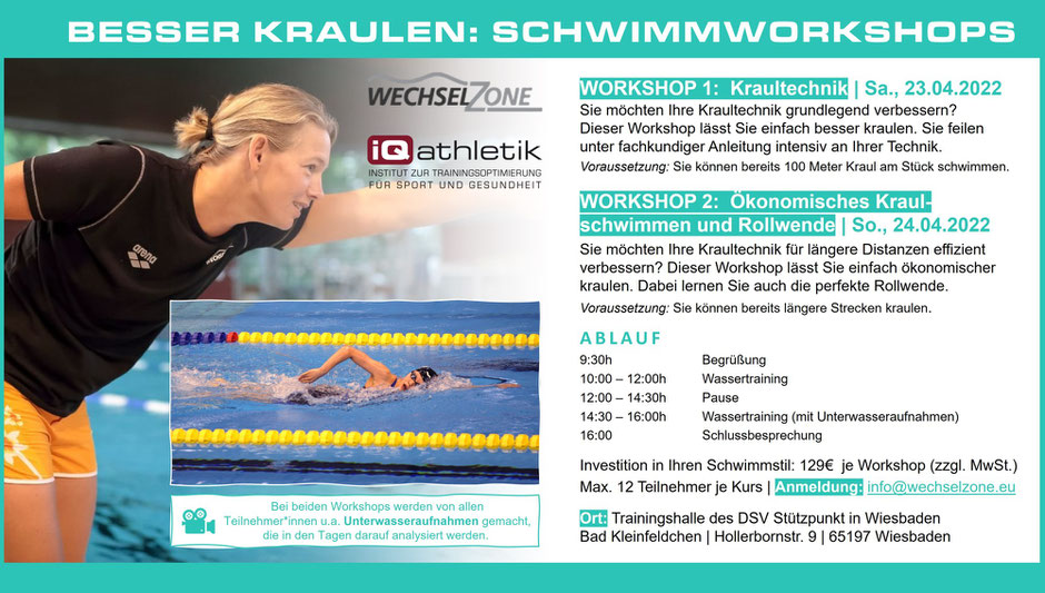 Besser krauen: Schwimmworkshops