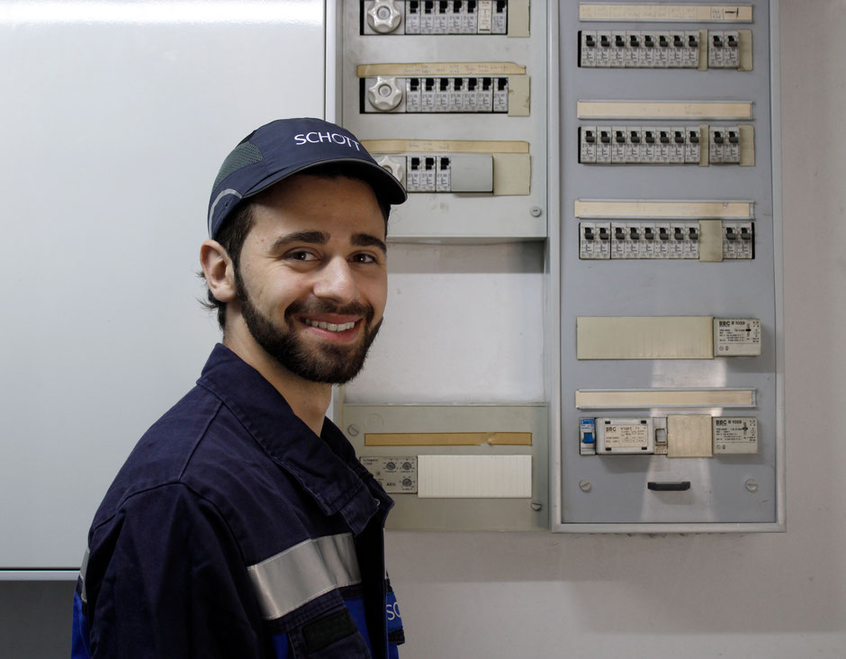 Azubi-Star 2021: Michele Ingrosso (23), Elektroniker für Betriebstechnik im dritten Ausbildungsjahr.