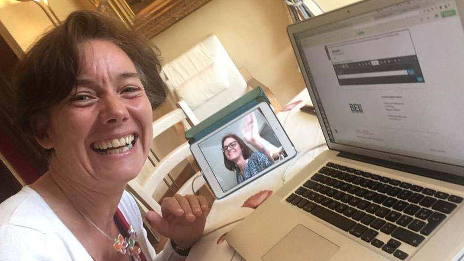 Réunion Skype "à quatre mains" avec une cliente