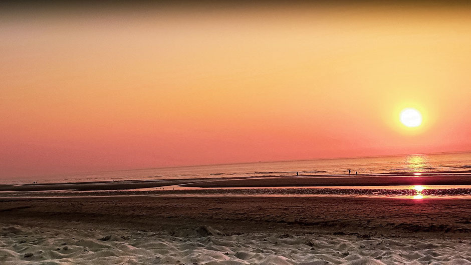 Sonnenuntergang in Belgien