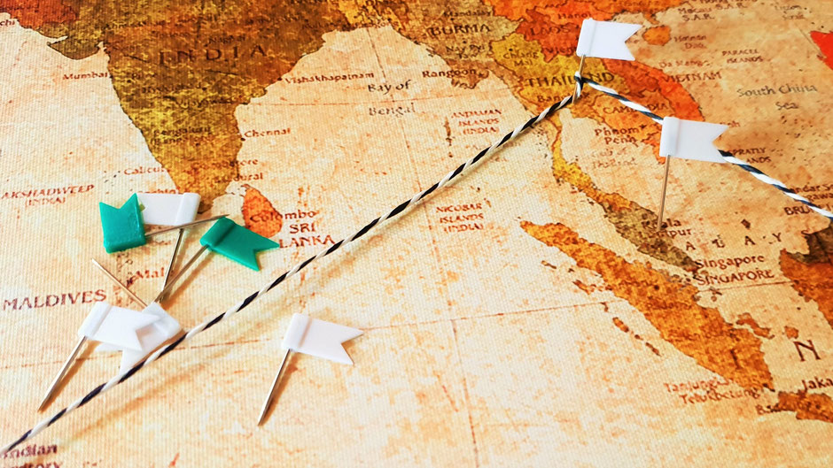 Weltreise Route