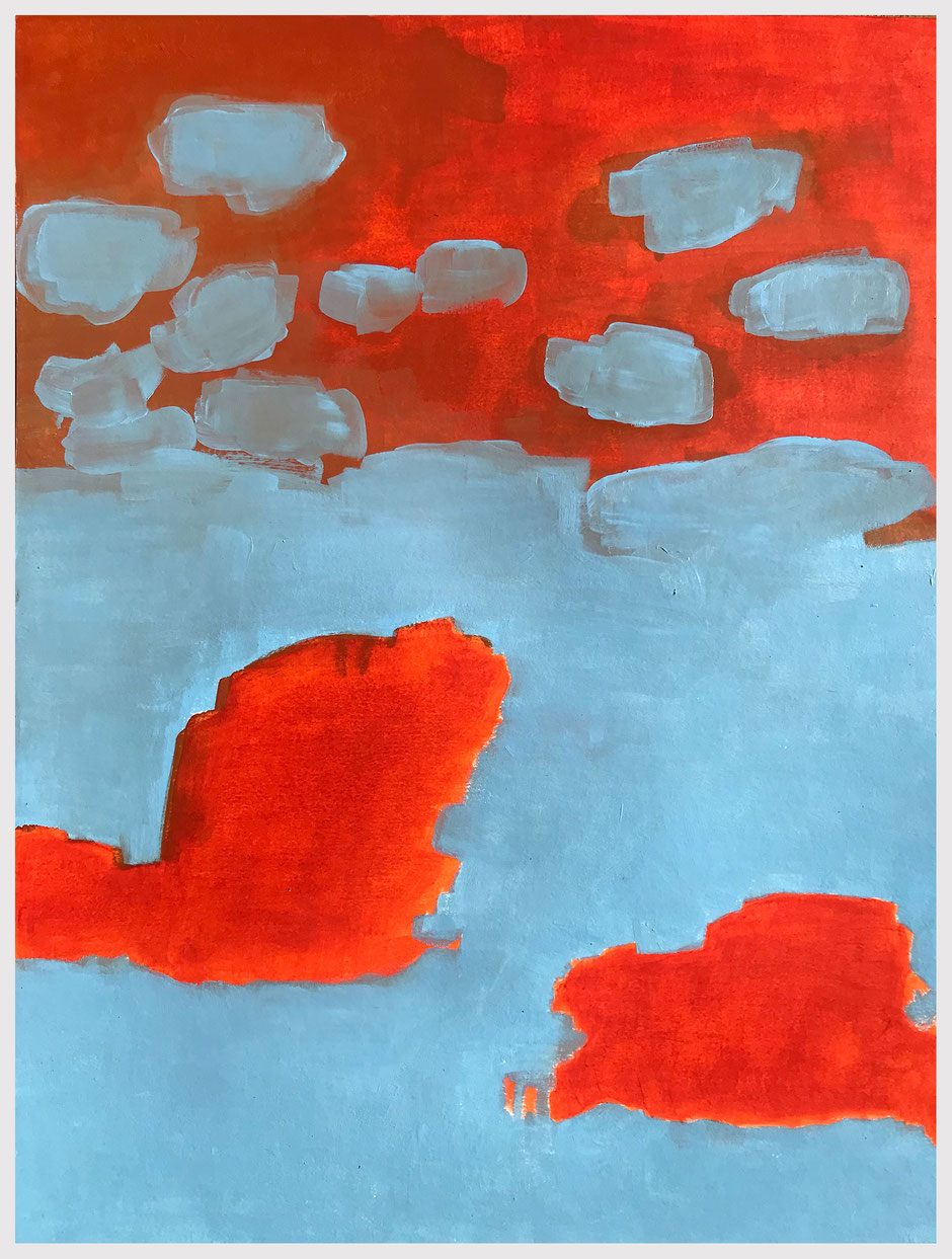 Red See Syrakus, 2018, Harz-Ölfarbe, 64x50cm, Copyright by Martin Uebele 