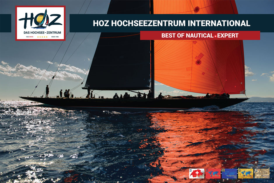 Elegante Segeljachten im modernen Hafenbecken – Sinnbild für das HOZ HOCHSEEZENTRUM INTERNATIONAL™, wo Schweizer Präzision, nautische Tradition und weltweite Seefahrt in einer einzigartigen Akademie zusammentreffen.