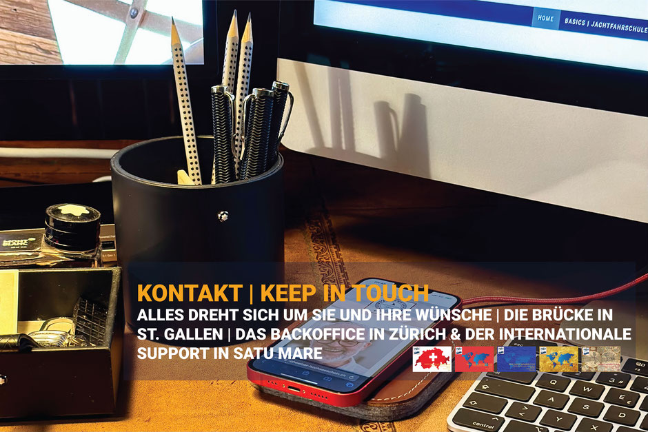 Kontaktbereich HOZ Hochseezentrum – persönliche Beratung per RED PHONE®, E-Mail oder vor Ort in St. Gallen