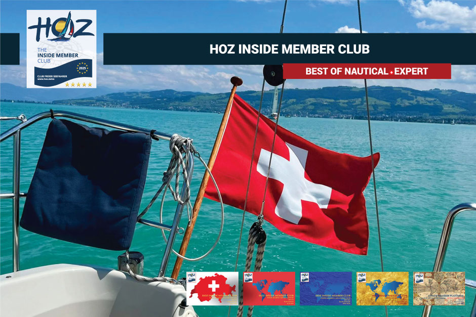 Yacht vor nächtlich beleuchteter Mittelmeerfestung – Symbolbild für den HOZ INSIDE MEMBER CLUB und seine fünf globalen Memberkarten.