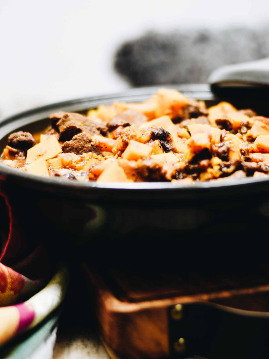 RINDFLEISCH-KÜRBIS-TAJINE