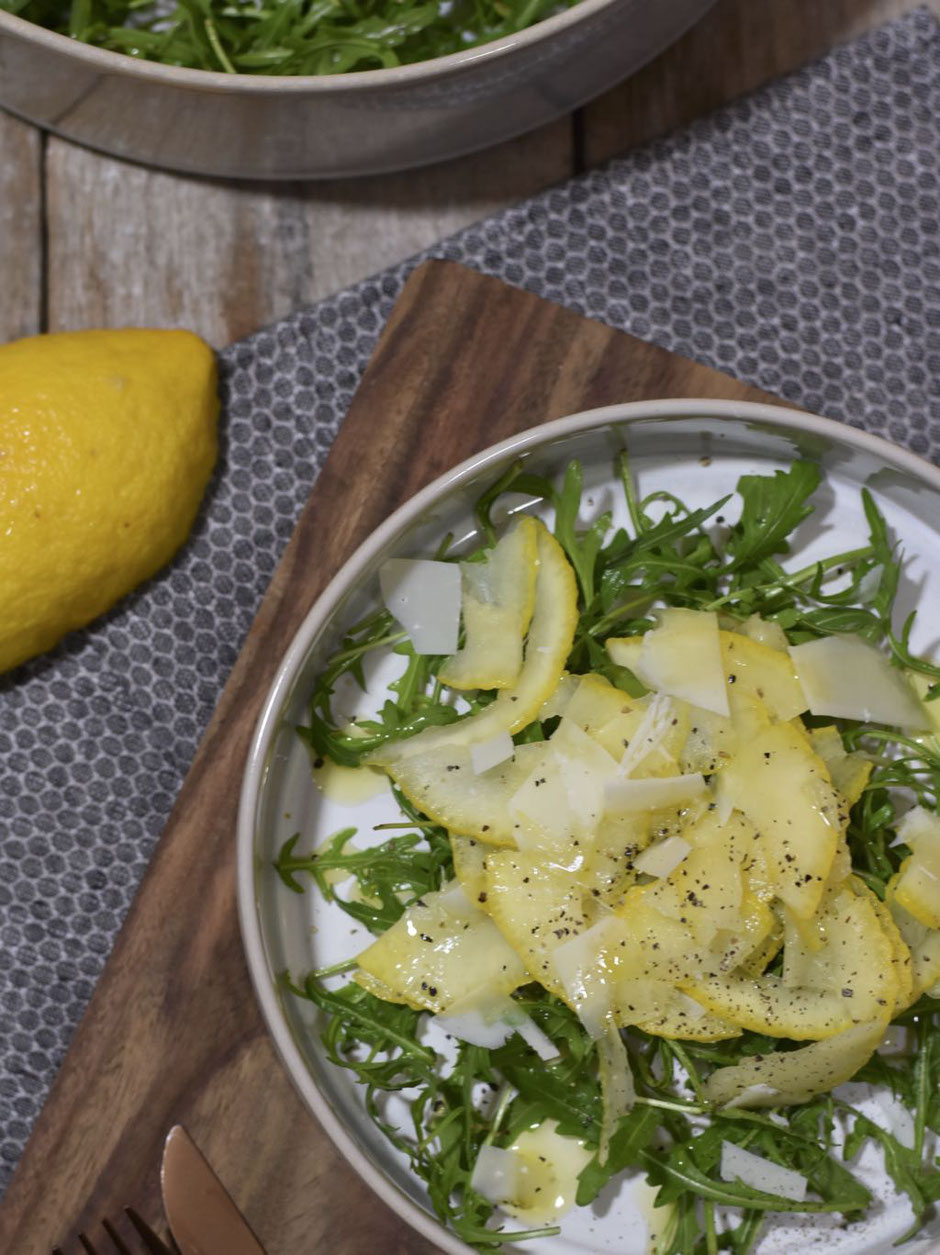 SALAT VON ZEDRATZITRONEN MIT RUCCOLA