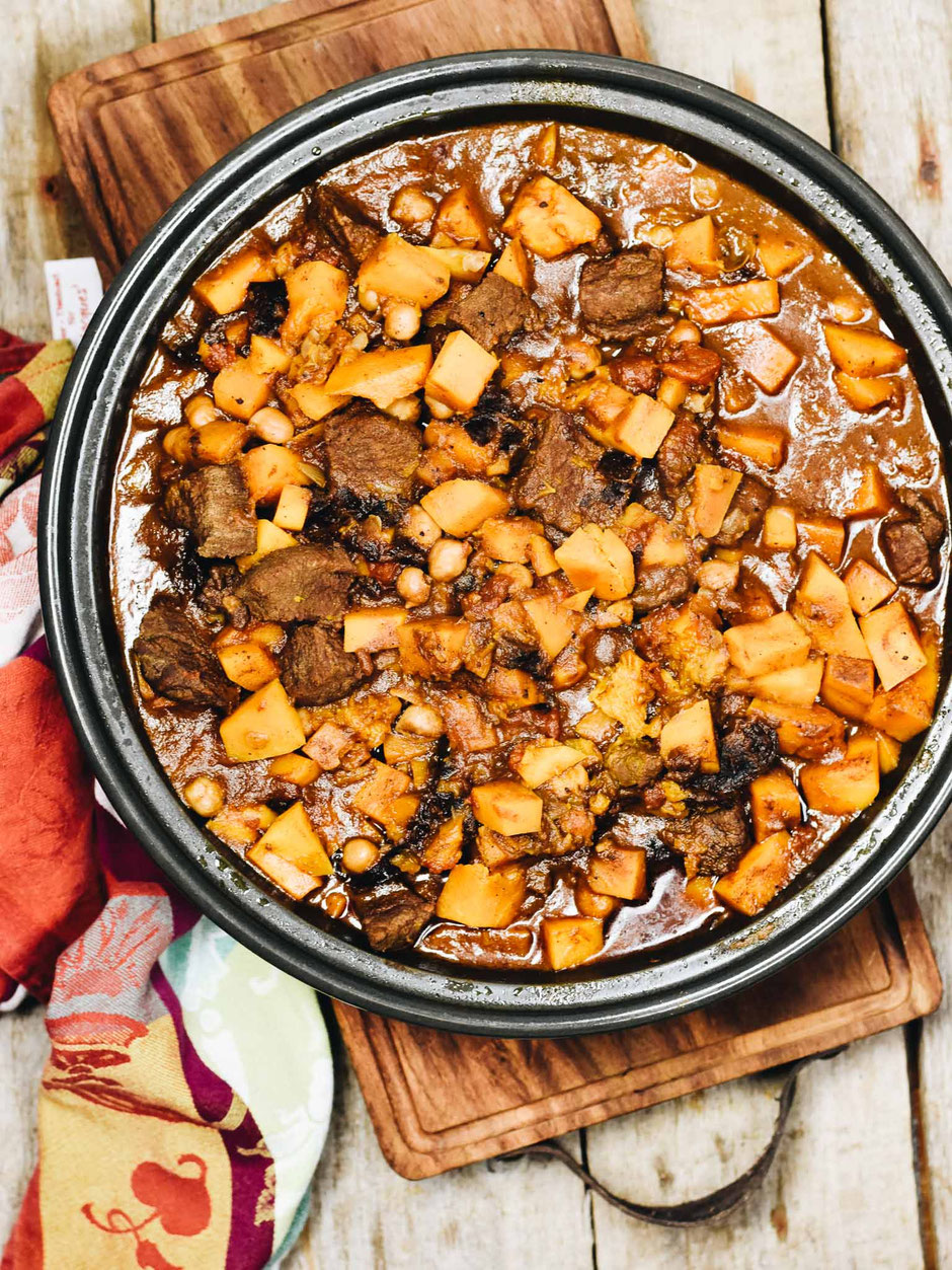 RINDFLEISCH-KÜRBIS-TAJINE