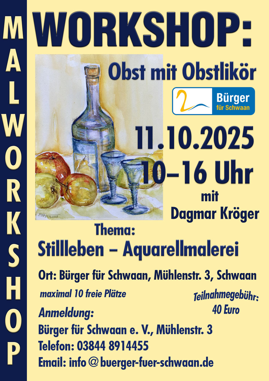 Flyer für die Veranstaltung: Konzert zum Frauentag: "Ich lade gern mir Gäste ein" - ein Operettenprogramm der Gruppe Bernstein Rostock