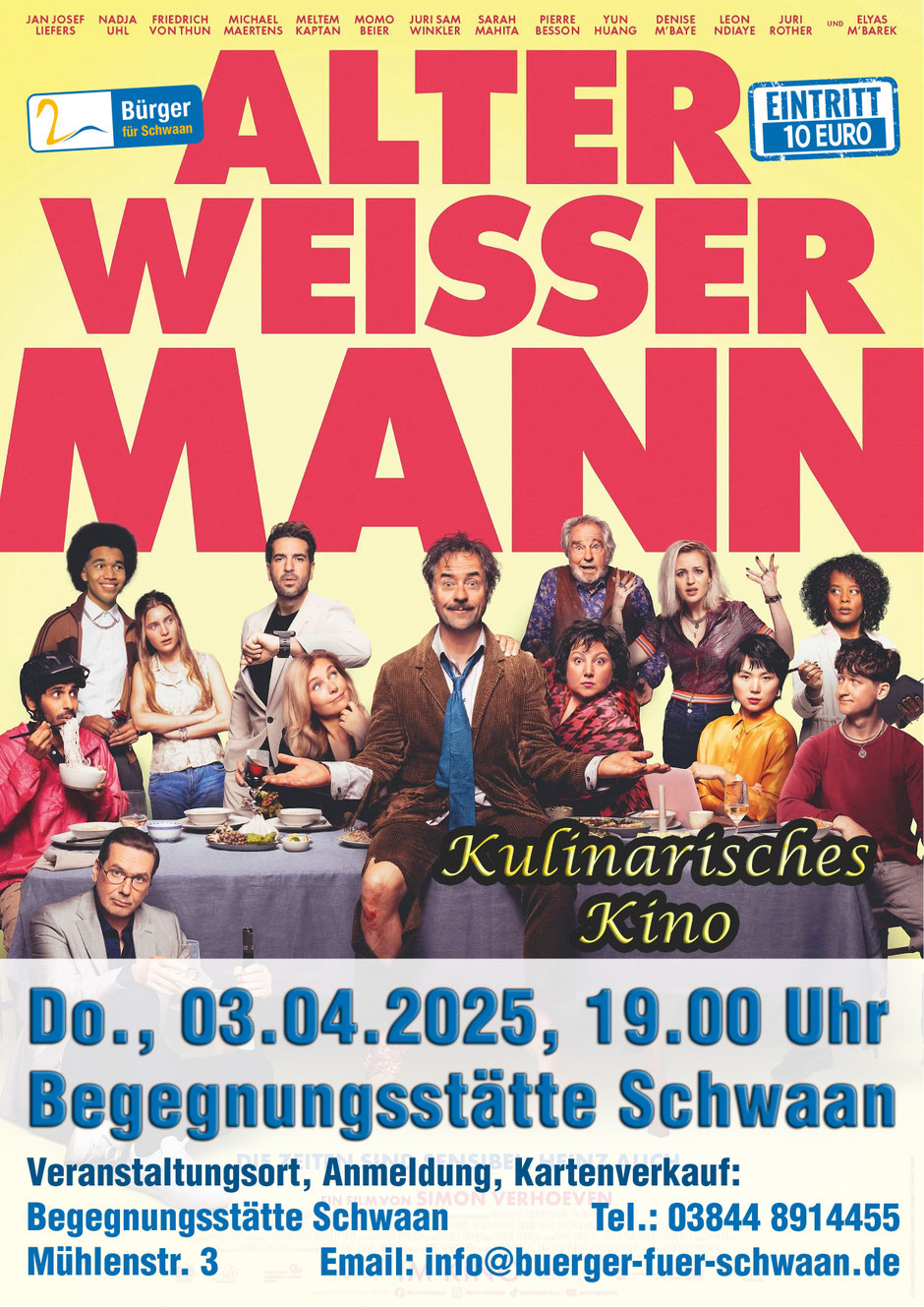 Flyer für die Veranstaltung: Konzert zum Frauentag: "Ich lade gern mir Gäste ein" - ein Operettenprogramm der Gruppe Bernstein Rostock