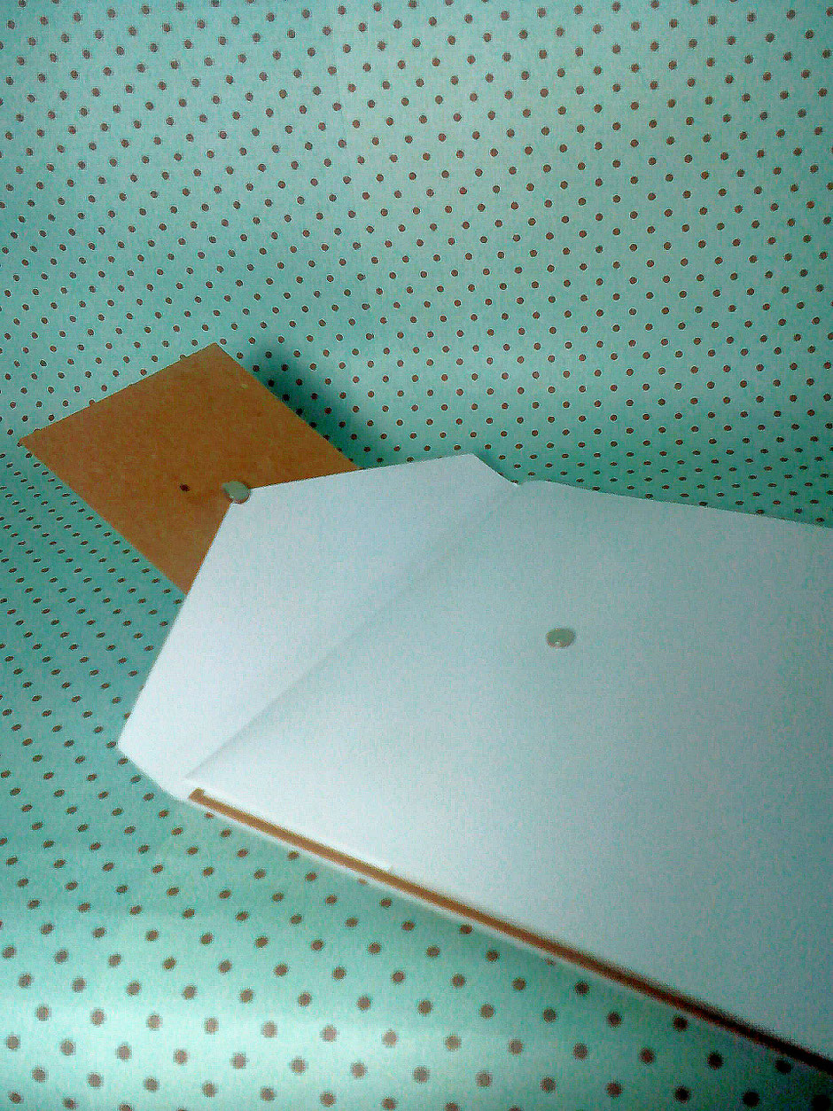 Pocketfold style invitations are fastened with a small pair of magnets