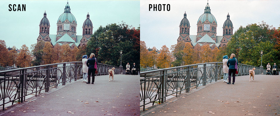 Blog Illustration, direct comparison, overview, scan and photo, Dr. Ralph Oehlmann, Oehlmann-Photography