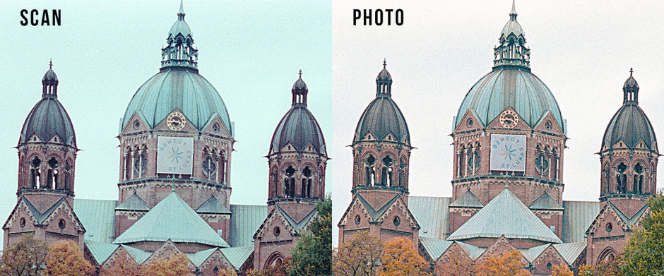 Blog Illustration, direct comparison, detail, scan and photo, Dr. Ralph Oehlmann, Oehlmann-Photography