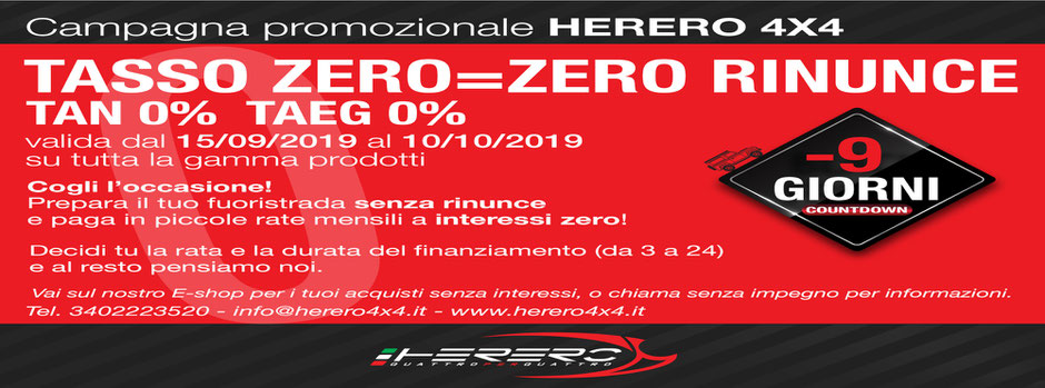 herero 4x4 campagna tasso zero