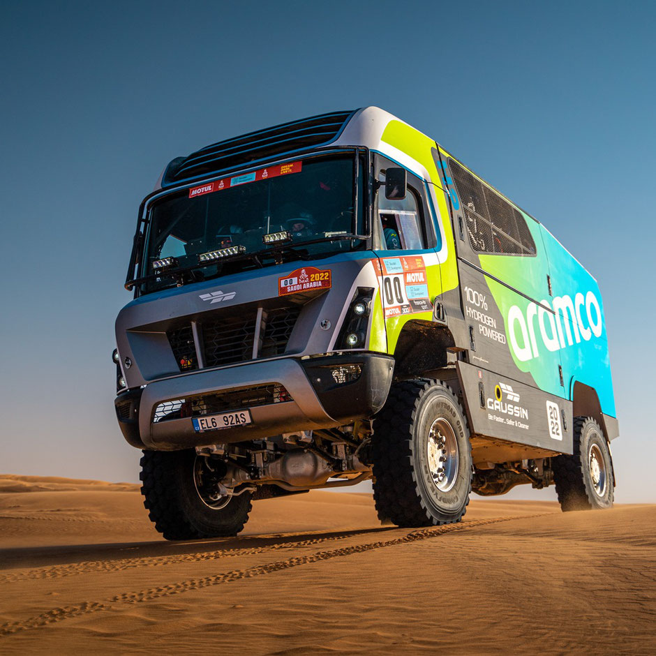 gaussin h2 racing truck dakar 2022