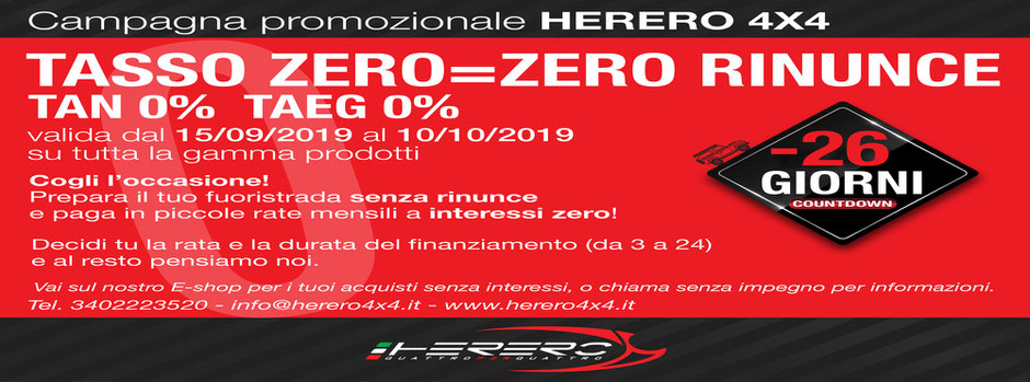 herero 4x4 campagna tasso zero