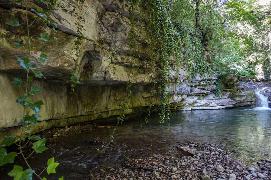 se baigner dans des vasques naturelles 