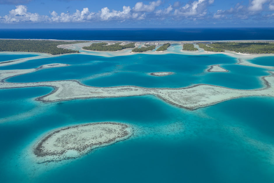 atoll Mataiva vu d'en haut