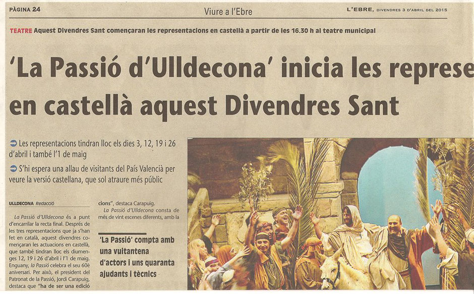 Teatro, La Pasión de Ulldecona, Judas Iscariote