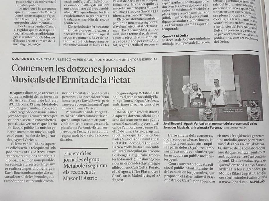 Publicidad, Jornadas Musicales