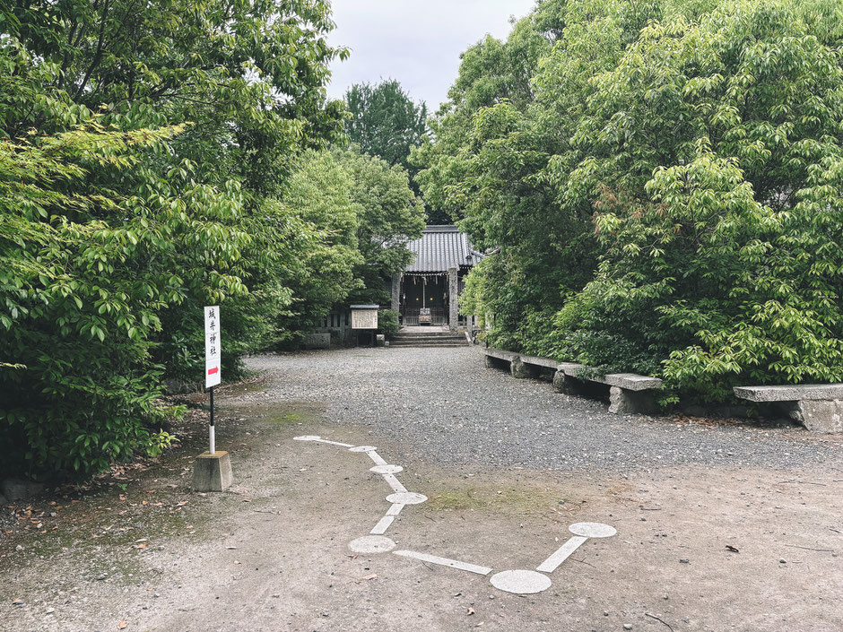 中津城の北斗七星の謎(宇都宮鎮房を祀る城井神社の手前)