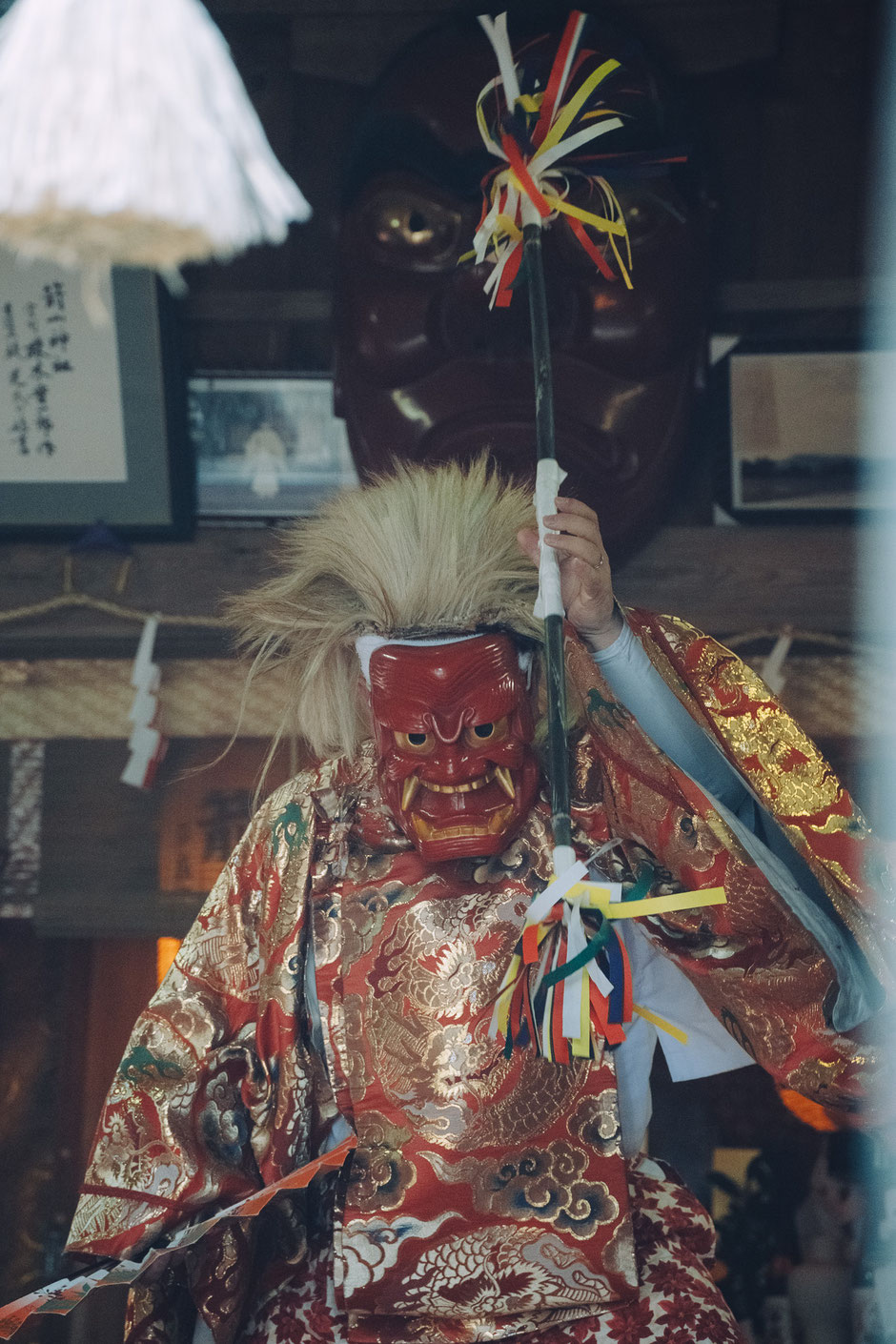中津市三光(八面山)箭山神社 神幸祭 深秣神楽奉納(+唐原神楽助っ人)