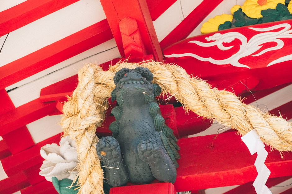 【うきは市浮羽町西隈上】正八幡宮(隈上正八幡宮)狛犬タイプの木鼻