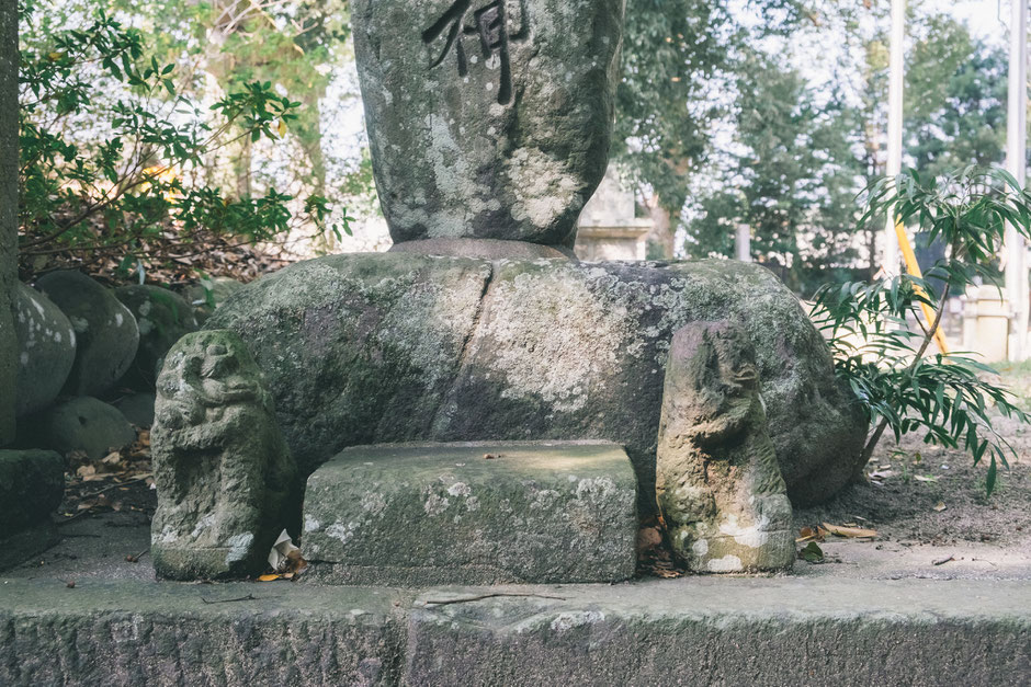 【うきは市浮羽町西隈上】正八幡宮(隈上正八幡宮)小さな狛犬