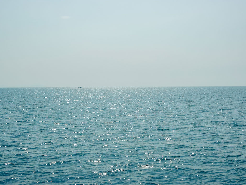 宗像大島付近の海